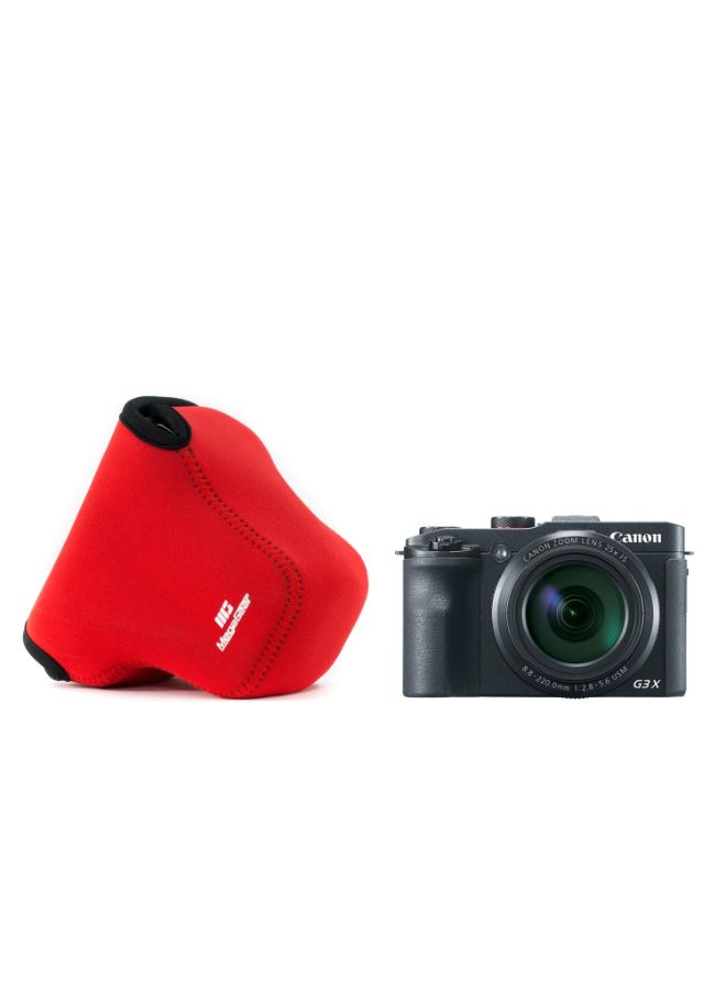 Protective Camera Case With Carabiner For Canon Red