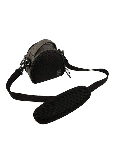 Mini Laurel Carrying Case For Panasonic Lumix DMC-TS25 Digital Camera Grey/Black