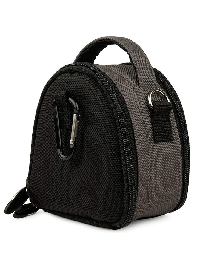 Mini Laurel Carrying Case For Panasonic Lumix DMC-TS25 Digital Camera Grey/Black