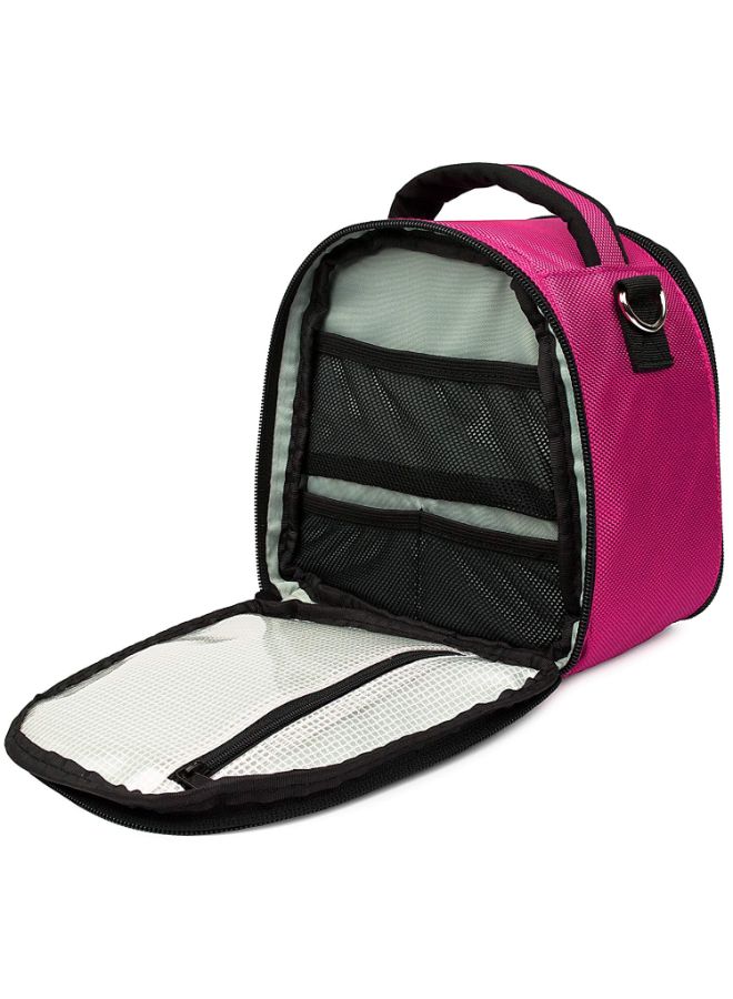Camera Bag With Removable Shoulder Strap For Nikon Magenta