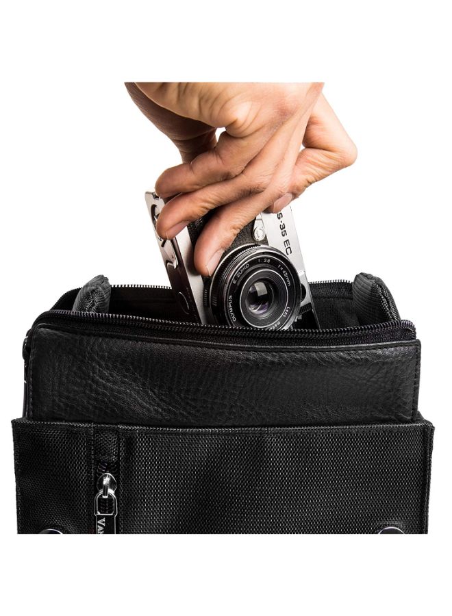 Camera Bag With Removable Shoulder Strap For Panasonic Lumix Series Black