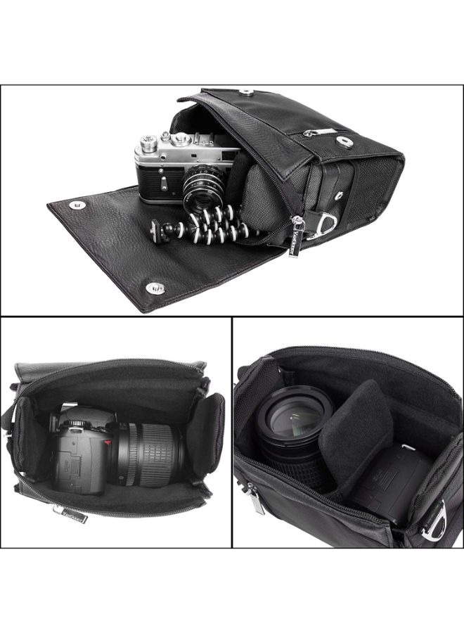 Protective Camera Case With Adjustable Shoulder Strap Black