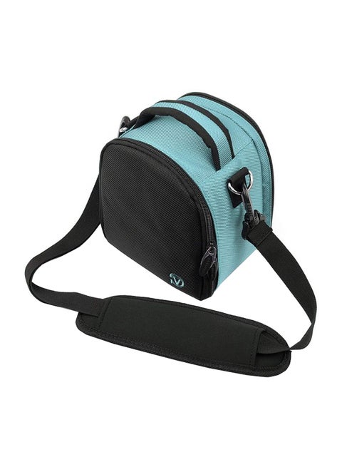 Protective Laurel Carry Case With Adjustable Shoulder Strap For Nikon Black/Blue