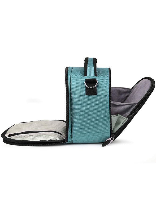 Protective Laurel Carry Case With Adjustable Shoulder Strap For Nikon Black/Blue