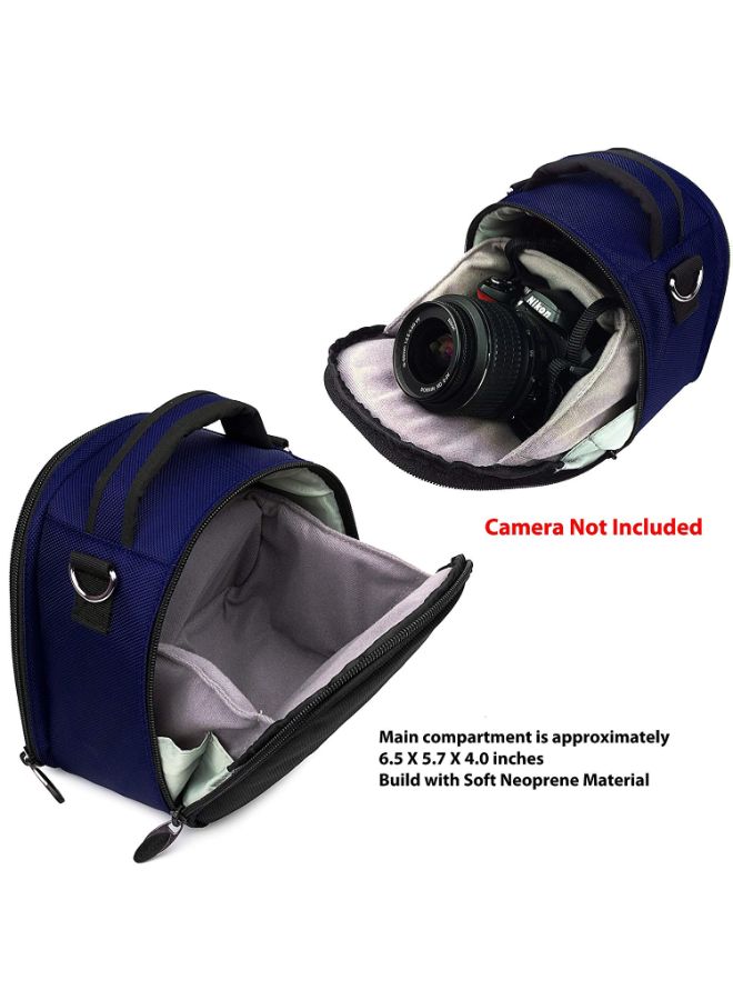 Camera Bag With Removable Shoulder Strap For Nikon Black/Blue