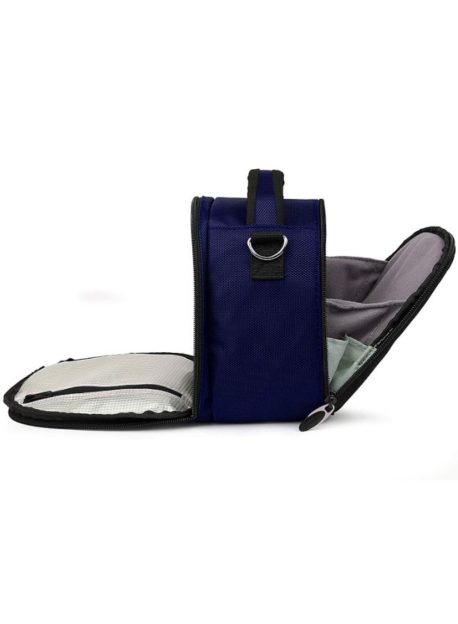 Camera Bag With Removable Shoulder Strap For Nikon Black/Blue