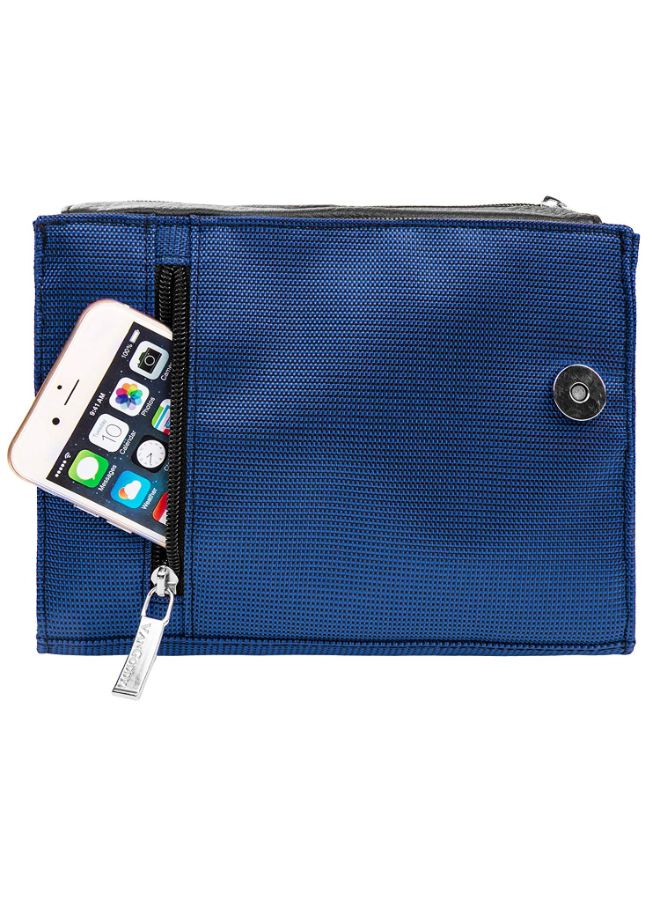 Mirrorless Crossbody Bag With Shoulder Strap For Olympus Digital Camera Black/Blue