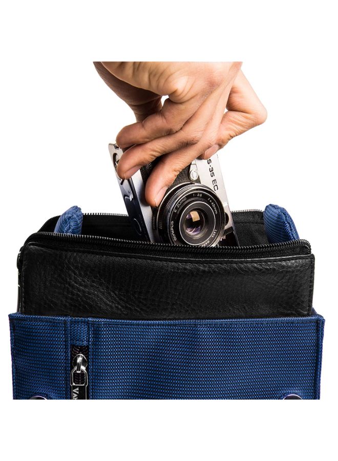 Protective Camera Case With Adjustable Shoulder Strap Black/Blue