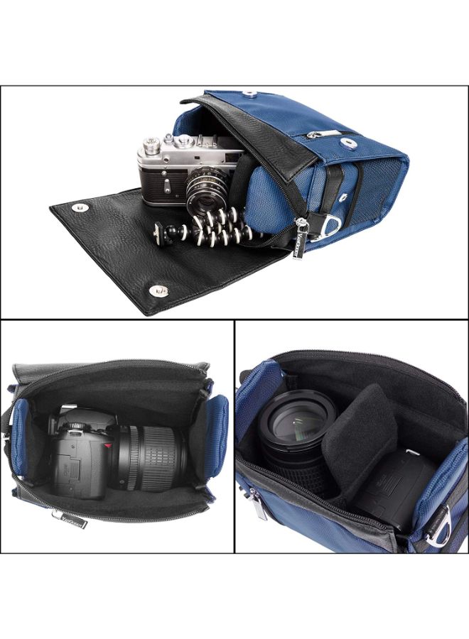 Protective Camera Case With Adjustable Shoulder Strap Black/Blue