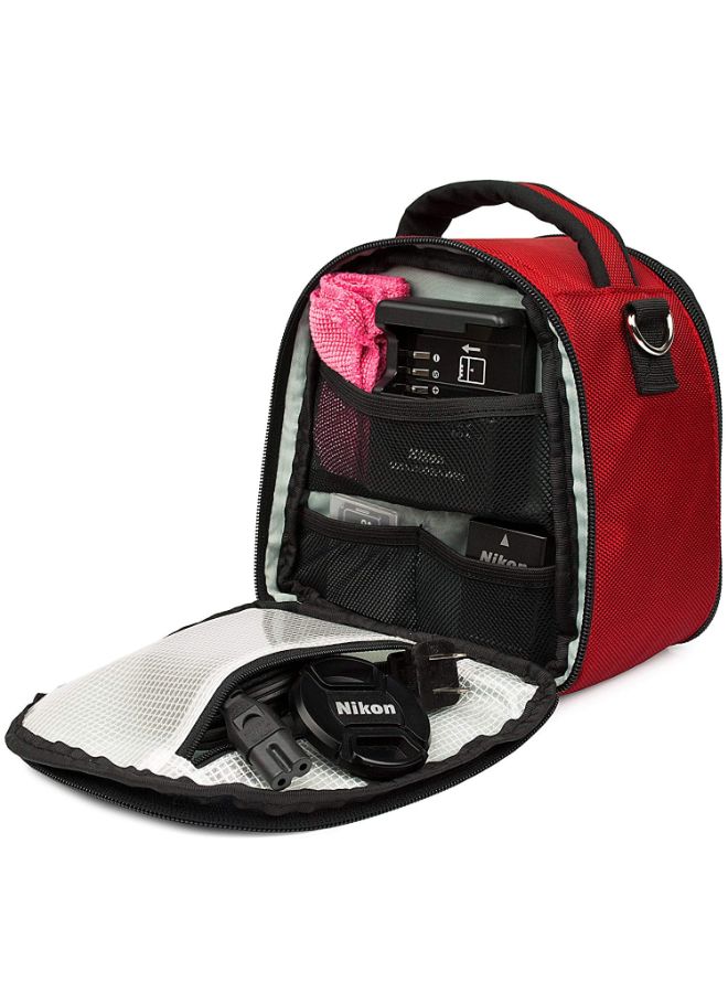 VanGoddy - Laurel Carrying Case Bag For Nikon CoolPix Series Digital Camera Red - Image 1