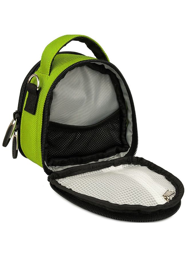 Top Handle Carry Case With Removable Shoulder Strap For DB Power Action Camera Black/Green