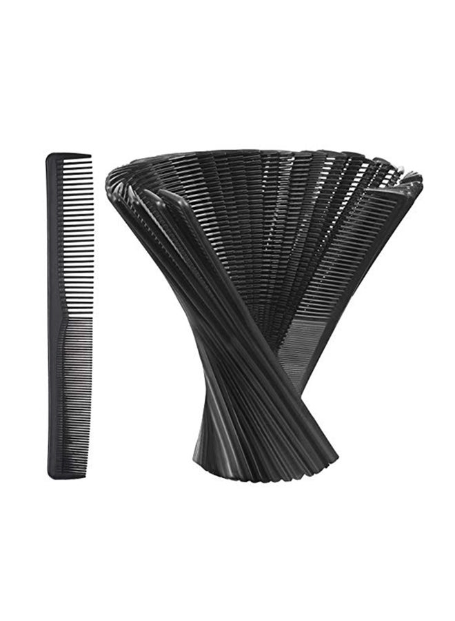 Hestya Pack Of 35 Hairdressing Styling Comb Black 17.5cm - Image 1
