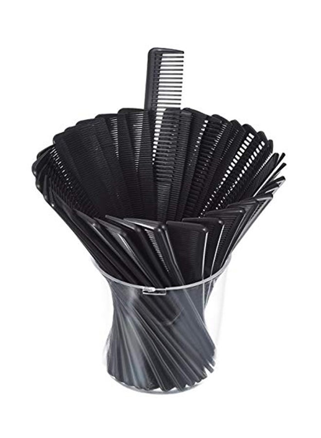 Hestya Pack Of 35 Hairdressing Styling Comb Black 17.5cm - Image 2