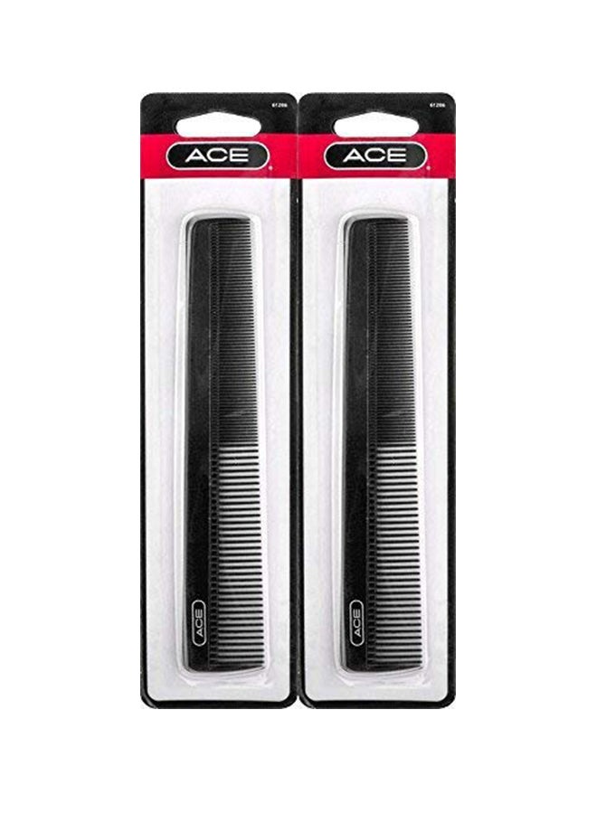 آيس مجموعة من مشطين لجميع الأغراض أسود 7بوصة