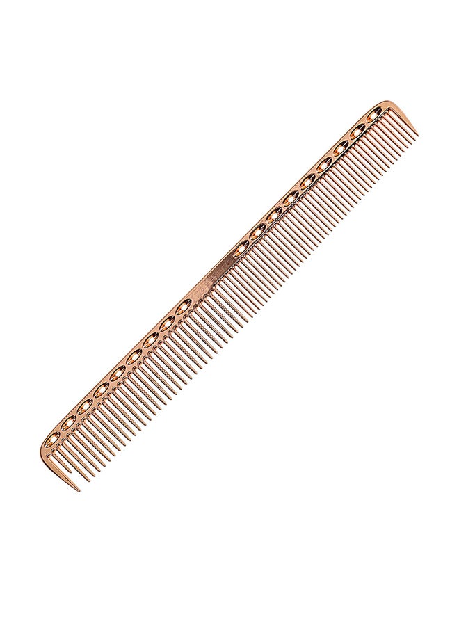 2-in-1 Thin And Wide Salon Professional Comb Rose Gold 21.5cm