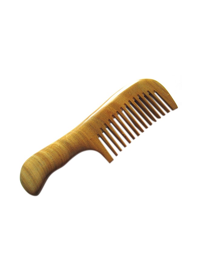 Wide Tooth Sandalwood Comb Brown 7 x 2inch