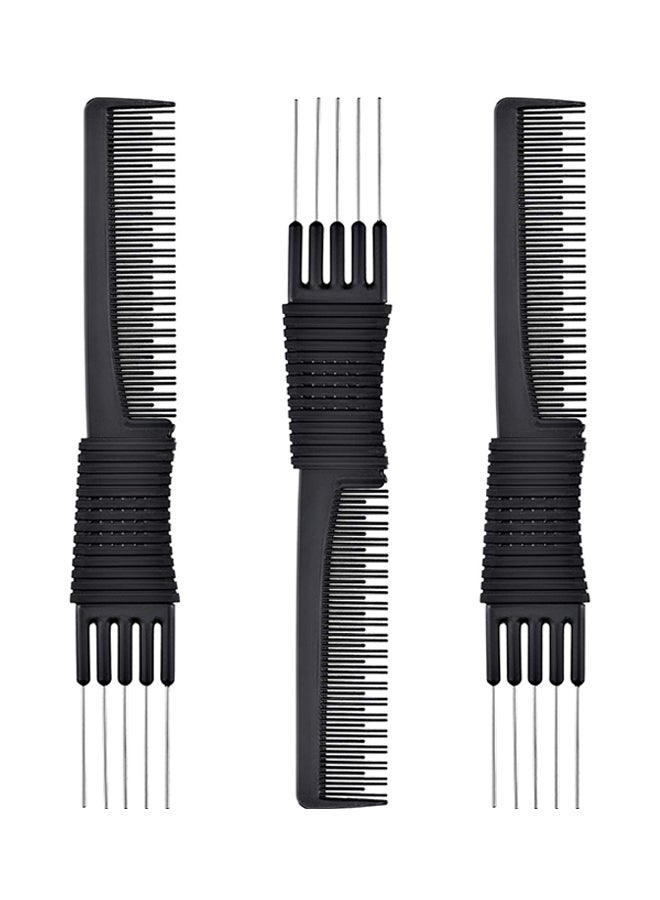 Pack Of 3 Carbon Lift Teasing Comb Black - v1562939476/N27723993A_1