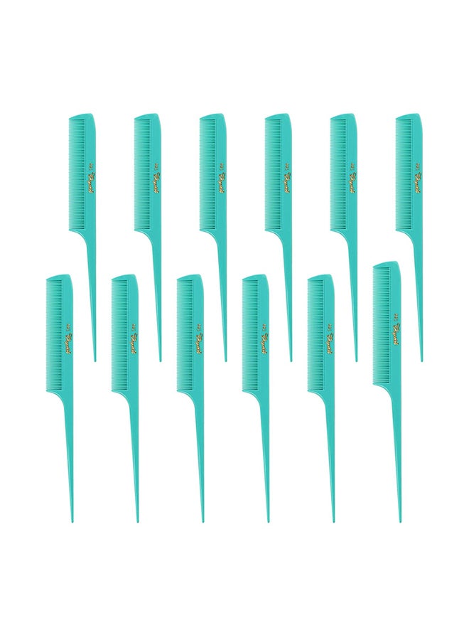 Krest Pack Of 12 Weave Rettail Comb Fresh Mint 8.5inch