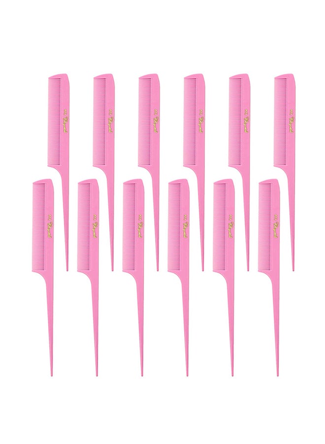 Krest Pack Of 12 Weave Rettail Comb Fresh Pink 8.5inch