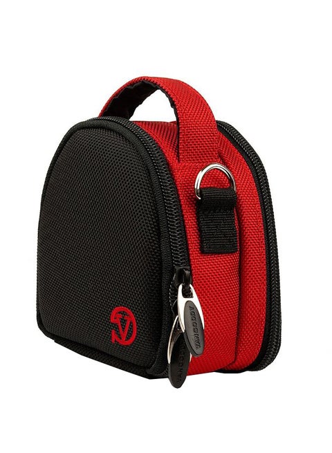 Top Handle Carry Case With Removable Shoulder Strap For DB Power Action Camera Black/Red