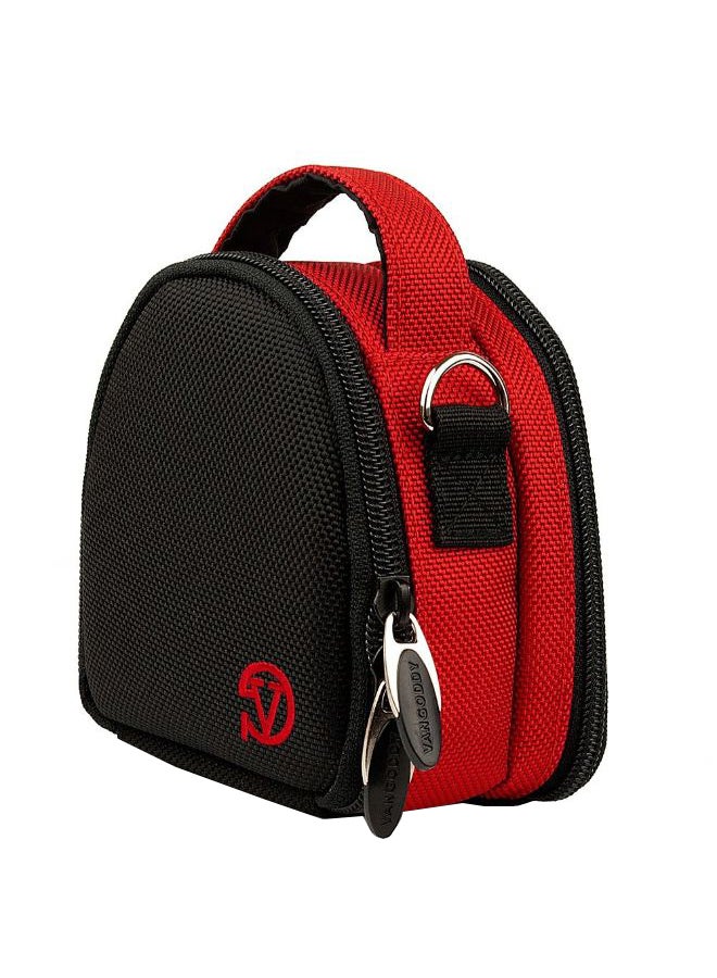 Top Handle Carry Case With Removable Shoulder Strap For DB Power Action Camera Black/Red