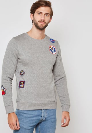 Nasa Long Sleeve Sweatshirt Grey - v1562940943/N27765753V_1