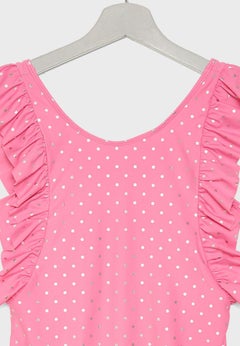 Kids Frill Detail Swimsuit Fuchsia - v1562941386/N27786188V_3