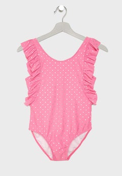 Kids Frill Detail Swimsuit Fuchsia - v1562941395/N27786188V_1