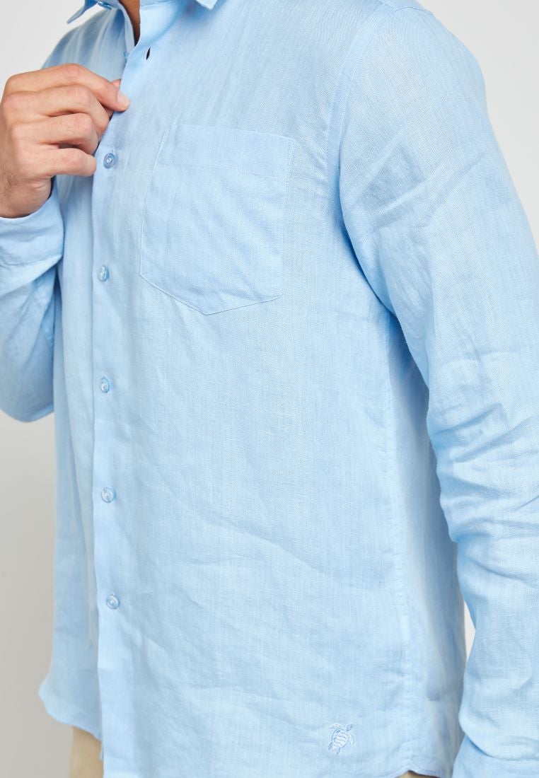 فيلبريكوين قميص من الكتان أزرق - Image 3