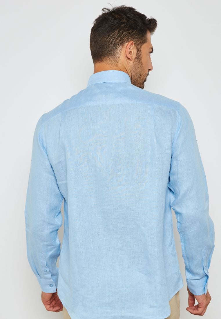 فيلبريكوين قميص من الكتان أزرق - Image 2