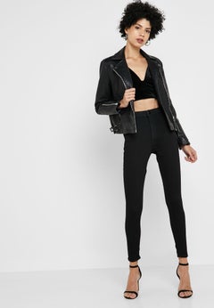 Joni High Rise Skinny Jeans Black