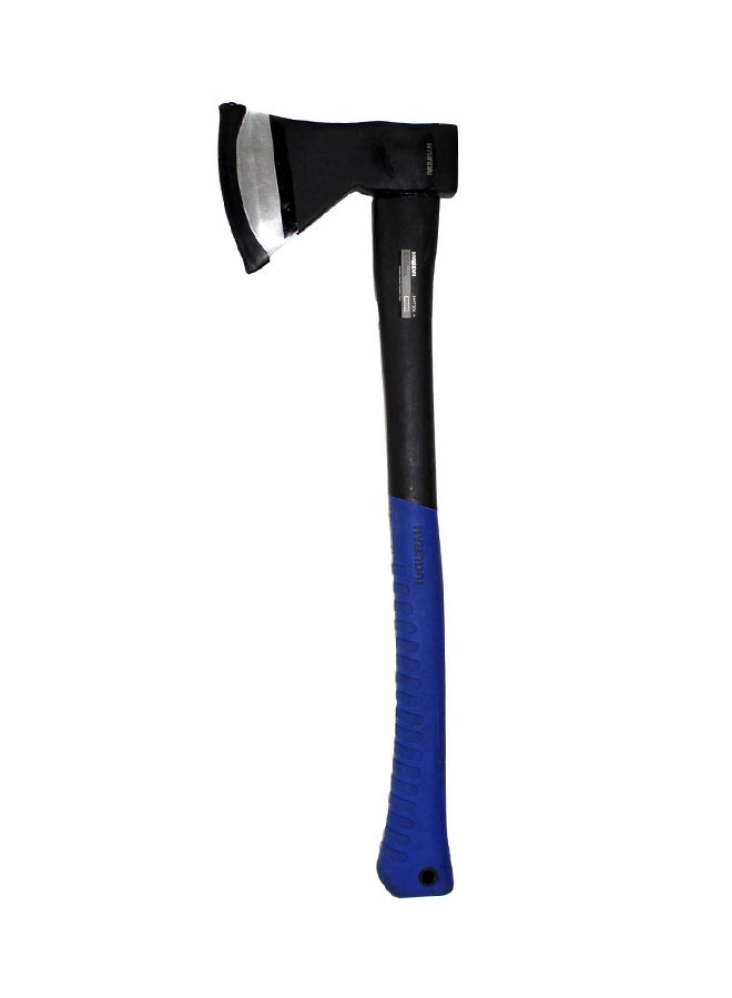 HYUNDAI Fiberglass Handle Axe With Rubber Grip Blue/Black 1000grams