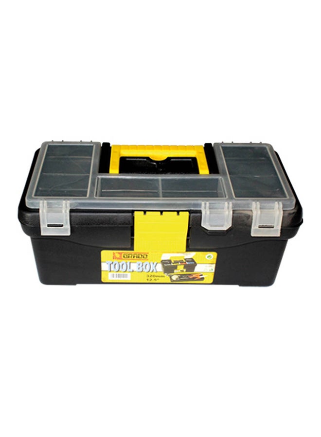 Plastic Tool Box Black/White 12.5inch