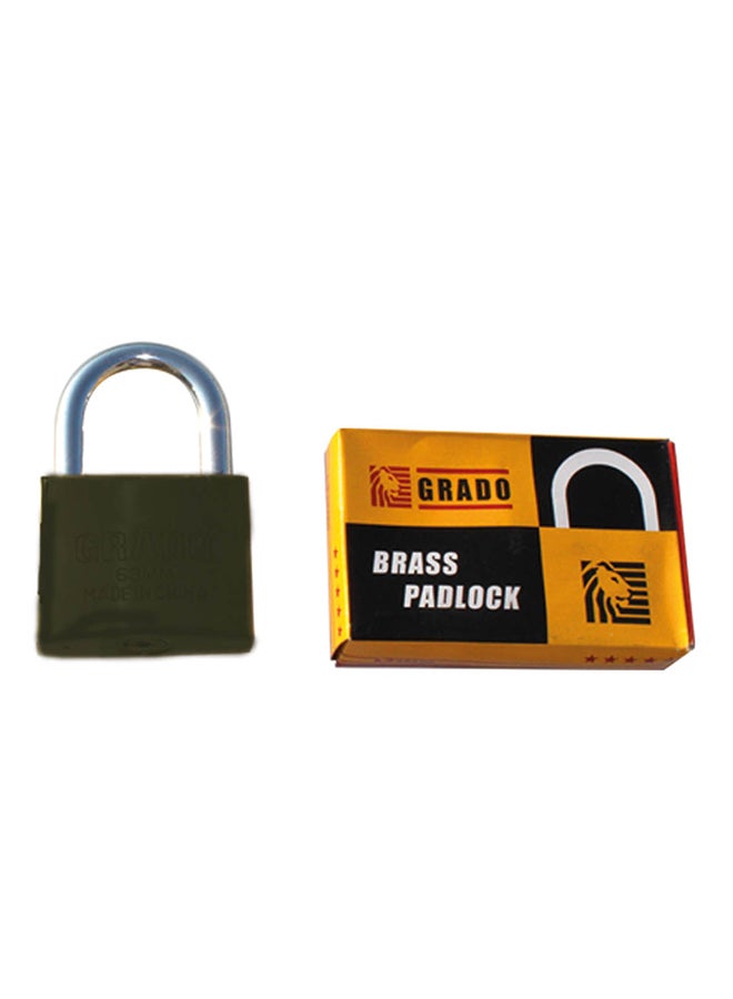 Grado Solid Padlock With 4 Computer Key Multicolour 73mm