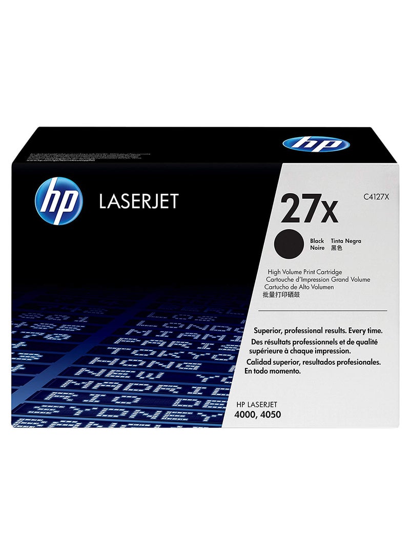 HP خرطوشة حبر لطابعة ليزر جيت 27X أسود - Image 2