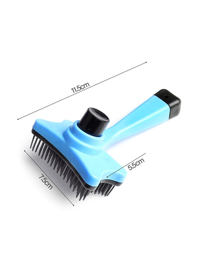 فرشاة لتنظيف شعر الحيوانات الأليفة أزرق 20x5x12سم - Image 2