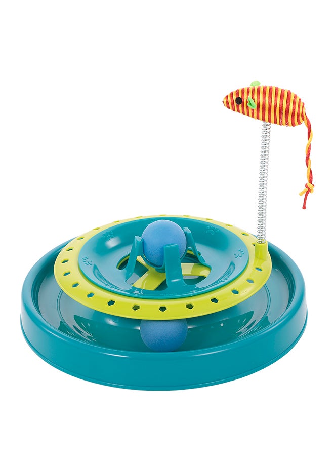 Crazy Ball Disk Toys For Kitten Cats Blue 26x8.5x25.5cm