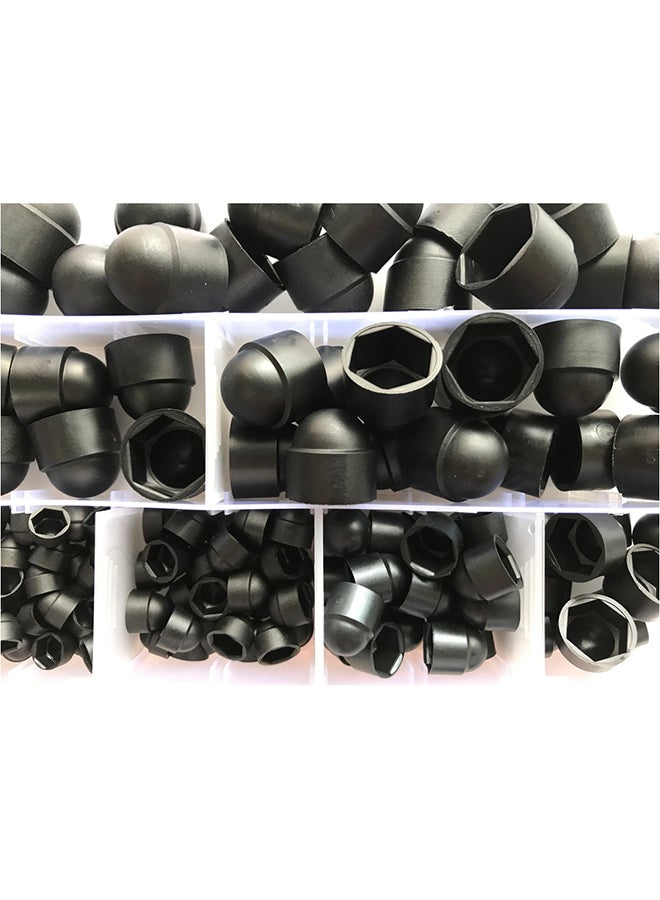 145-Piece Nylon And Plastics Metric Dome Bolts Nuts Caps - Image 5