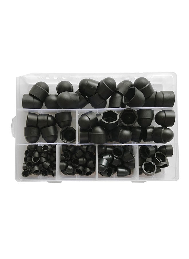 145-Piece Nylon And Plastics Metric Dome Bolts Nuts Caps - Image 1