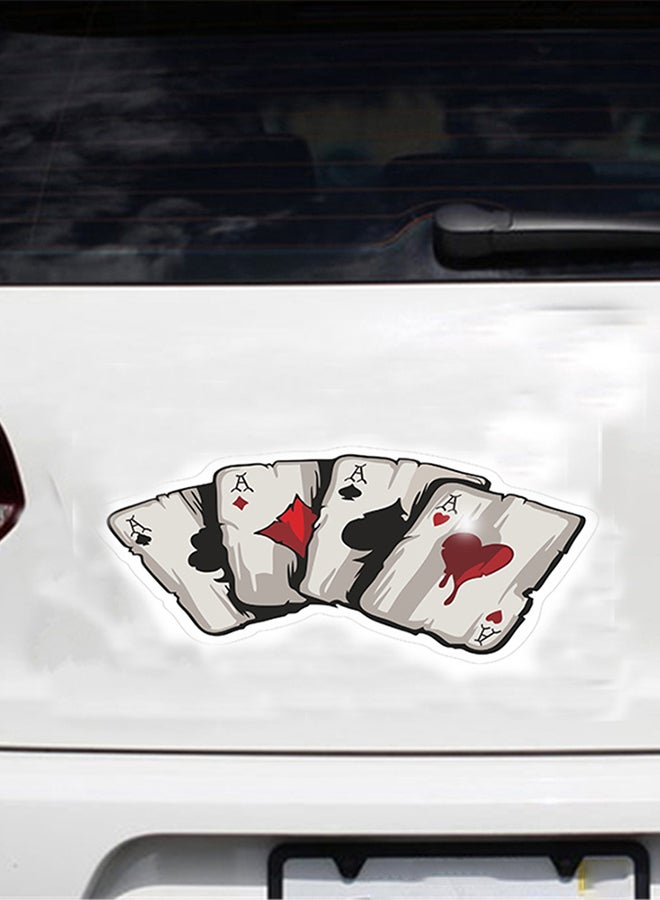 Playing Cards Car Sticker - Image 2