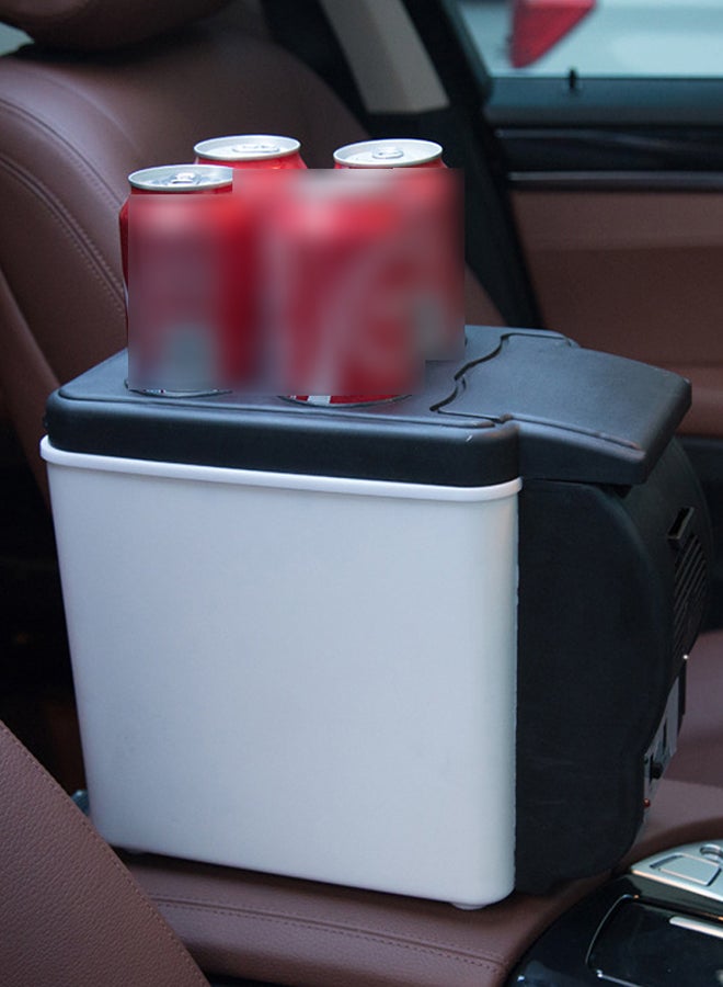 Generic Portable 4 Drink Holes Electric Fridge For Travel K936 6 L K936 White/Black  - Image 4