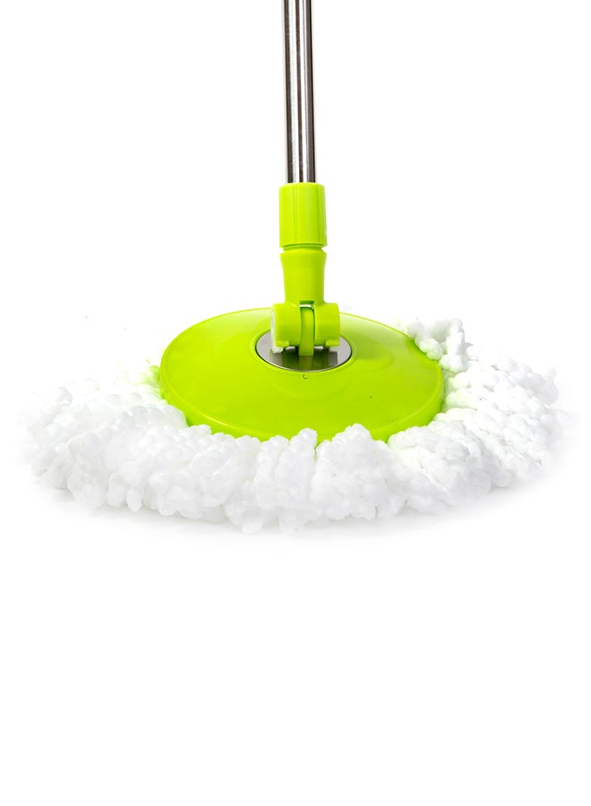 Royalford - 2-Piece 360 Degree Spin Mop With Bucket Set Green/Grey/Silver - Image 1