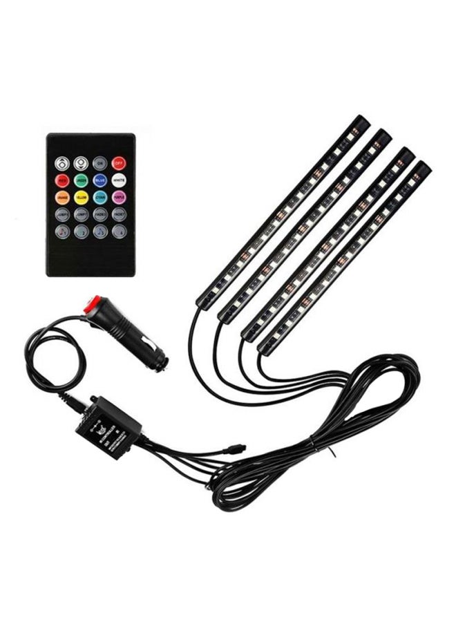 12V 4 In 1 Car LED Interior Light With Wireless Remote Control