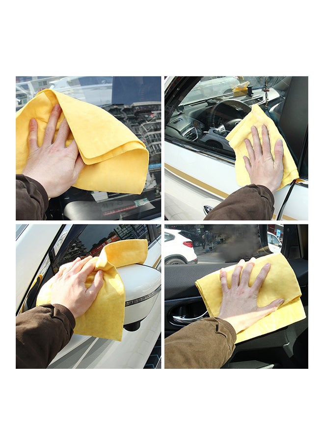 منشفة قماش لتنشيف السيارة من الشامواه الصناعي عالي الامتصاص مصنوعة من مادة PVA