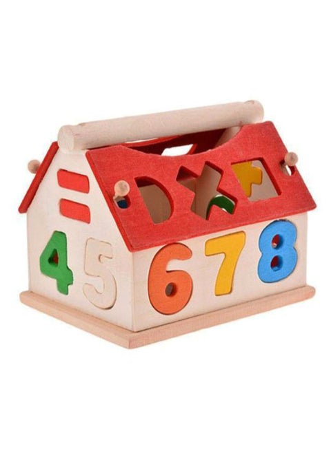 Number Shape Sorting Stacking House