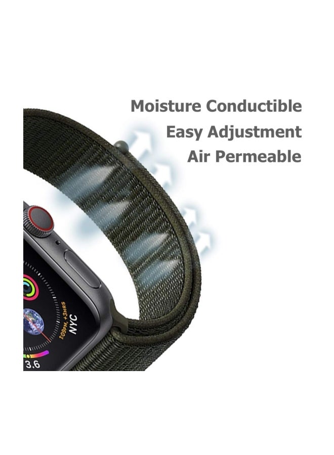 Mifan - Replacement Band For Apple Watch Series 1/2/3/4 40mm/38mm Khaki Cargo Green - Image 1