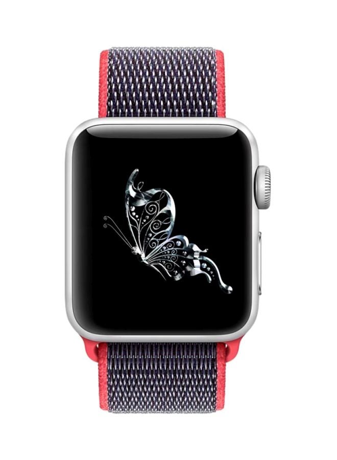 Mifan - Replacement Band For Apple Watch Series 1/2/3/4 40mm/38mm Pink/Grey - Image 1