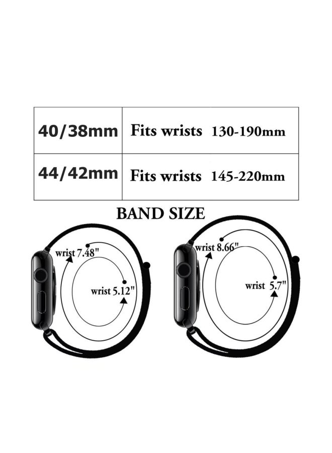 ميفان سوار بديل من النايلون لساعة أبل سلسلة 1/2/3/4 مقاس 44/42 مم وردي رملي - Image 5