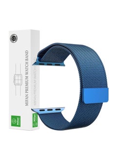 Stainless Steel Replacement Band For Apple Watch Series 1/2/3/4 44mm/42mm Blue Mesh