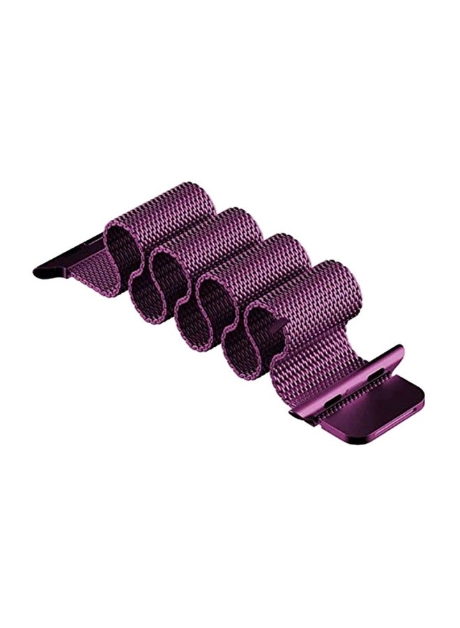 ميفان سوار بديل لساعة أبل ووتش سيريز 1/2/3/4 مقاس 42/44 مم أرجواني ميش - Image 1